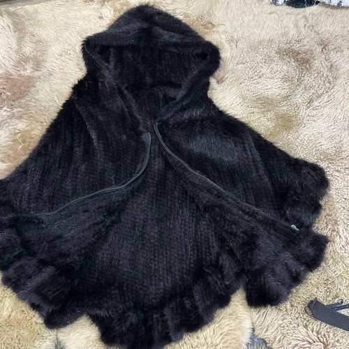 Nerz pelz kapuze cape - pelz, poncho