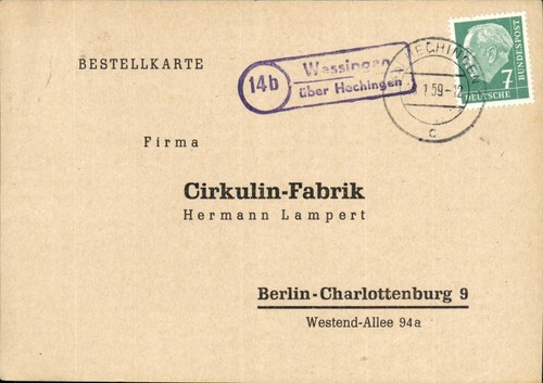 Postkarte - (1329),