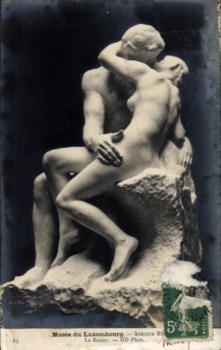 Plastik von rodin der - der, kuss