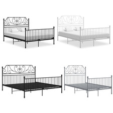 Metallbett Bettgestell Schlafzimmer Lattenrahmen Lattenrost Hochbett Metall 