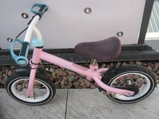Laufrad Hudora Mädchen rosa Kind Kinder Fahrrad Lernrad Sattel Bremse