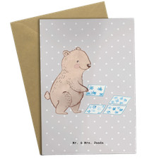 Grußkarte Fliesenleger Herz - Geschenk Bad Fliesenfachhandel puzzlen