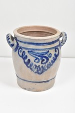 Blau Grau Keramik Topf -