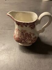 MYOTTS "Country Life" Englisches Milchkännchen weiß rot handgraviert Landleben