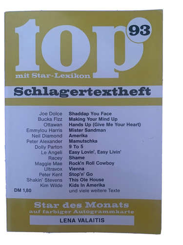 Top schlagertextheft 93 - top, nr.