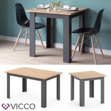 Esstisch Küchentisch Esszimmertisch Karlos Kaffeetisch Goldkraft-Anthrazit Vicco