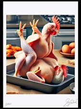 Einmalige Kunst Druck Grafik von Original Gemälde Bild Graphic, NO FOTO!