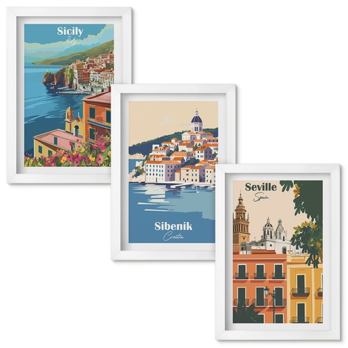 Wandbilder set wanddeko - set,