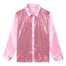 DE Herren Pailletten Hemd