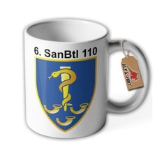 Tasse 6 SanBtl 110 Bundeswehr Becher Sani Bw Sanitätsdienst #40217