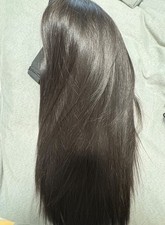 Damen Echthaar-Perücke 12” – unbehandelt (Raw Hair), Naturfarbe, 100% Human Hair