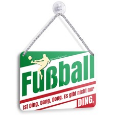 Blechschild FUßBALL Zitat