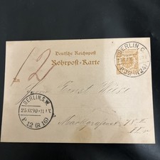 DR Rohrpost Ganzsache PK EF -