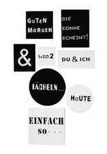 Holzschilder 8-teilig Worte