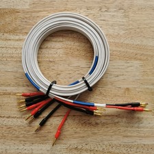 QED Original Bi-Wire MK2 Lautsprecherkabel Paar 2×2 m Bananas 4zu4 Hochwertig UK