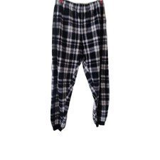 Primark  Damen Kuschelhose / Schlafhose, Gr.XL, kariert, Schwaz/Weiß