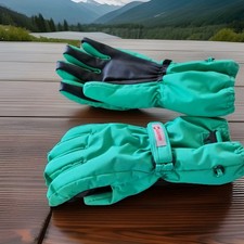 Lego WEAR Handschuhe Winter Kinder Wasserdicht Winddicht Ski Grün, wie Neu, RAR