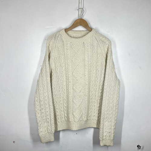 Vintage aran strick pullover - vintage,