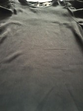 H&M-Langarm-Bluse- Schwarz-