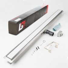 Duschrinne Glas weiß