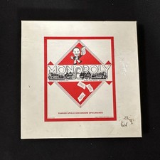 Monopoly Spielefabrik Franz Schmidt, 1961 DM-Version Vintage Gezählt Vollständig