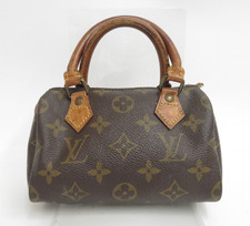 echt Louis Vuitton Monogramm Mini Speedy Handtasche F#47717