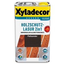 Xyladecor Holzschutzlasur Palisander 2,5 l Außen Imprägnierung Holzschutzmittel 