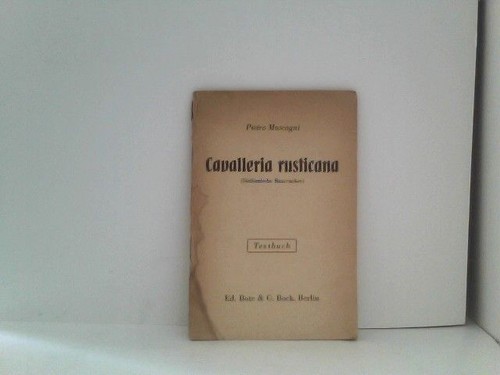 Cavalleria rusticana - cavalleria,
