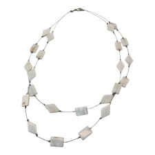 Perlmutt Kette Collier 925