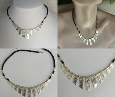 Handarbeit! Elegantes Original Tuareg-Collier 925 Silber Onyx Agadez Niger