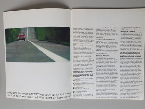 Prospekt opel kadett b - kadett,