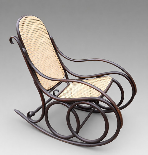 Antiker thonet schaukelstuhl - thonet,