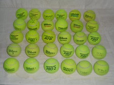 Gebrauchte tennisbälle von - gebrauchte,