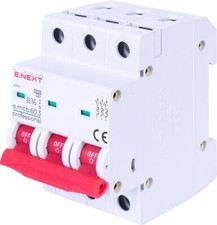 Leitungsschutzschalter LS-Schalter MCB Sicherungsautomat B,C 3 Polig 6A - 32A