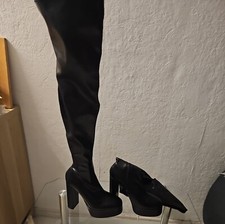 Overkneestiefel Schwarz Boots