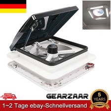 Dachfenster Dachluke 28cm Dachhaube Wohnmobil Mit 12V Ventilator LED-Beleuchtung