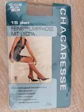 Feinstrumpfhosen  15. Marke: Chacaresse. Farbe: Melon. Größe: 42-44.