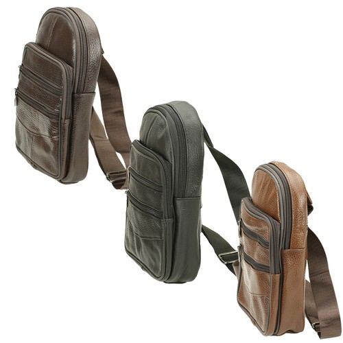 Leder crossbag bodybag sling - crossbag,