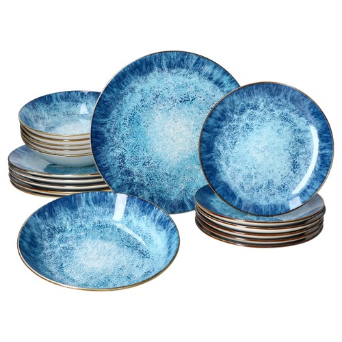 Marina 18tlg tellerset blaue - tellerset, 6