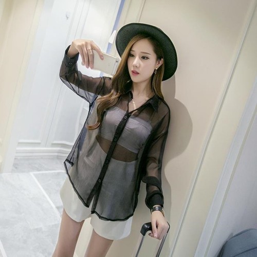Damen chiffon bluse - damen,