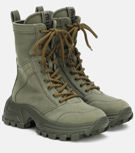 Miu schnürstiefel canvas - miu,