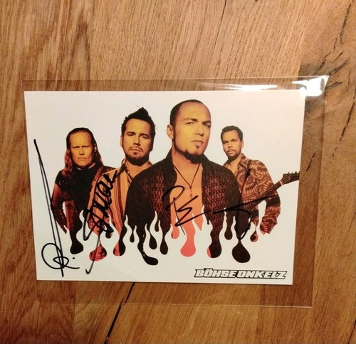Böhse onkelz autogrammkarte - onkelz,