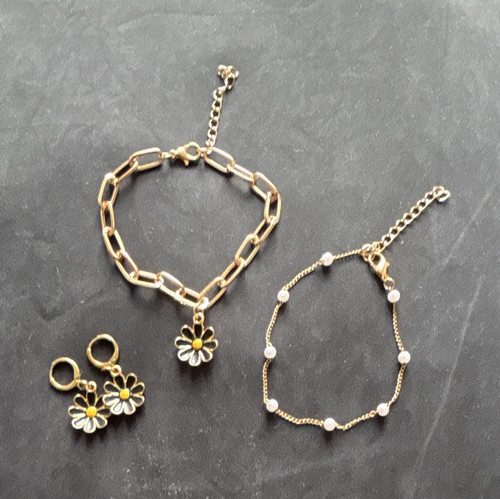 Schmuckset blumen ohrringe - schmuckset,