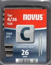Tackerklammern Novus C 4/ 26mm  V2a  1100 Klammern