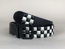 Gürtel Nietengürtel Pyramidennieten Damen und Herren Guertel mit nieten Punk Emo