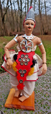 Trachten Puppe Kandy Dancer aus Sri Lanka - 29 cm - alte Handarbeit - Souvenir