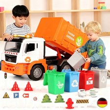 Müllwagen mit 4 bunten