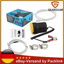12V Ölabsaugpumpe Umfüll Pumpe 60W mit  2 Schlauch Dieselpumpe Heizölpumpe 60W