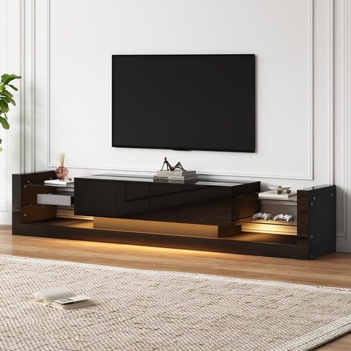 Hochglanz schrank mit led - mit,