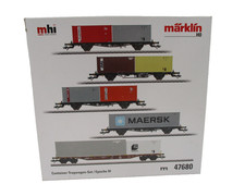 Märklin H0: 47680 Container-Tragwagen-Set / Ep IV,  in  OVP, Neu / mhi.